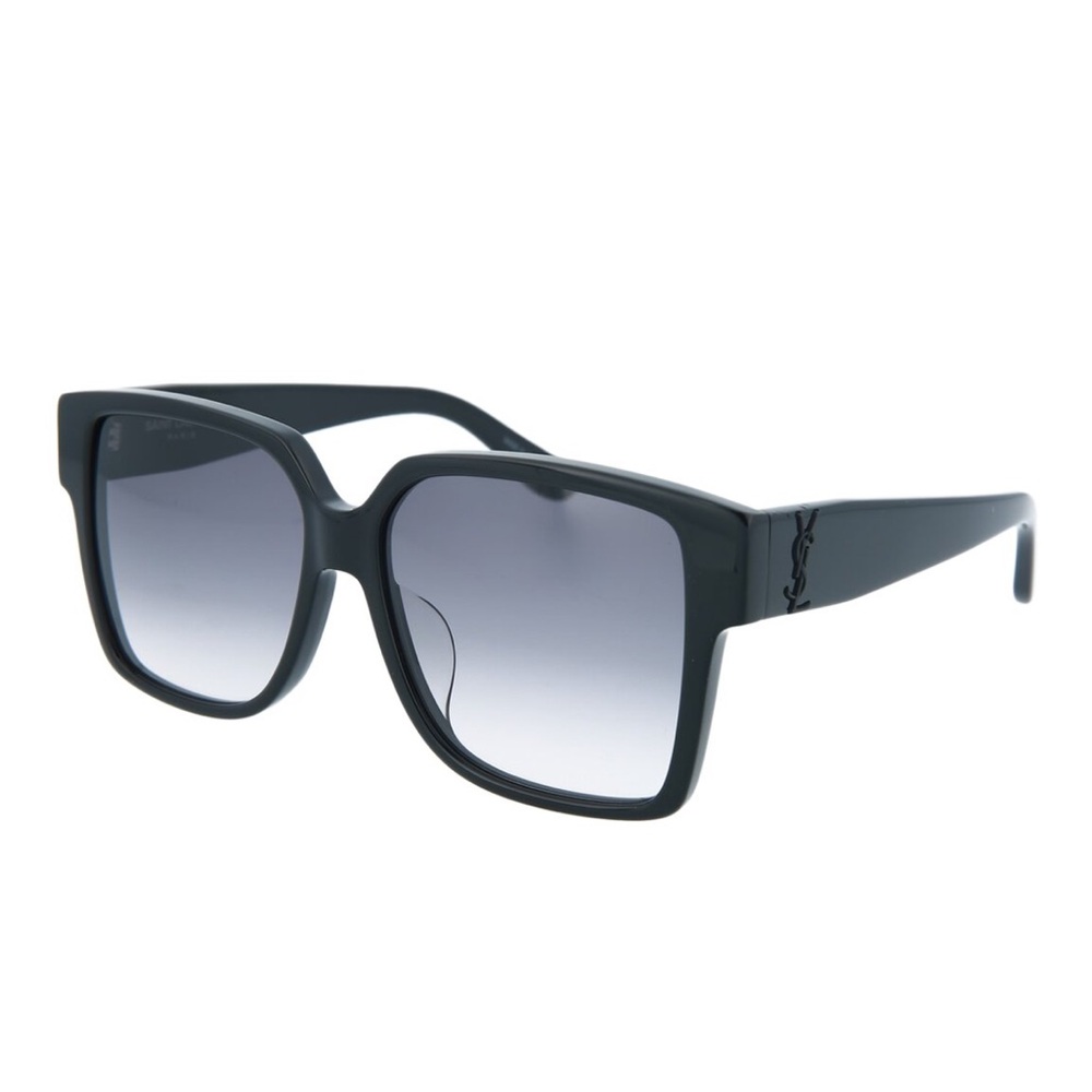 Saint Laurent Oversized Modern Black Sunglasses - SLM9F 55mm With Case